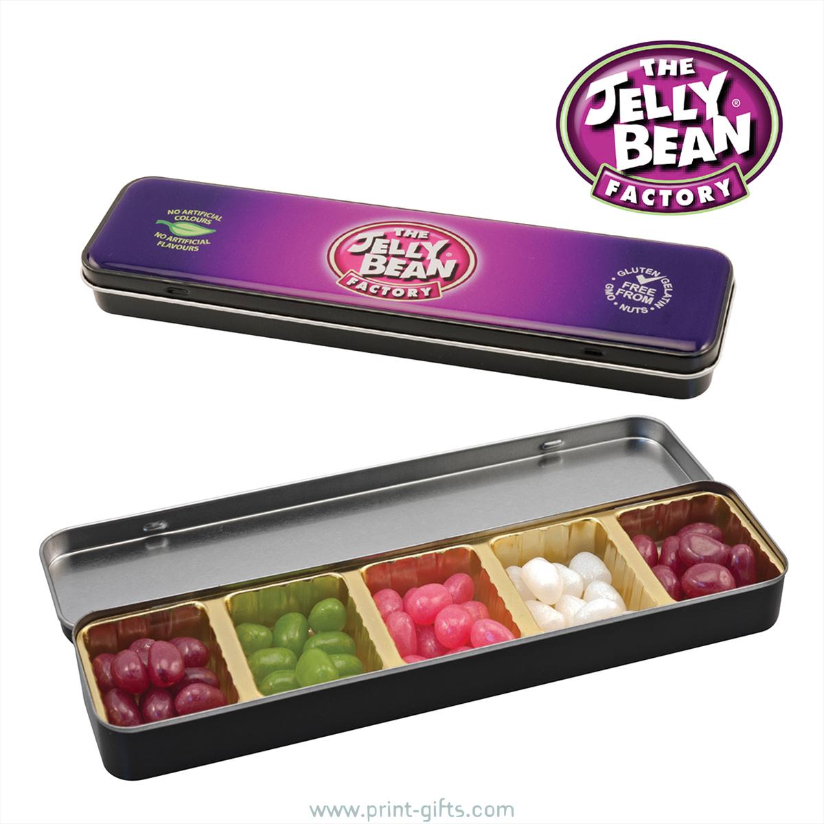 Printed Tins of Gourmet Jelly Beans